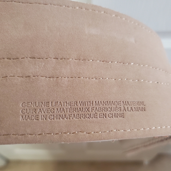 Anthropologie NWT Braided Wide Leather Beige Corset Belt Size XL - Picture 7 of 7